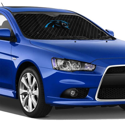 Carolina Panthers Print Car windshield sunshades is suitable front Car windshield sunshades
