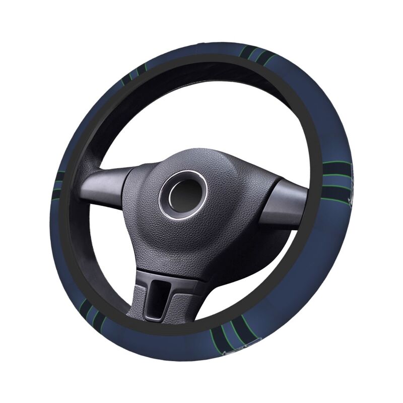 Seattle Seahawks Printed car protective cover elastic steering wheel cover