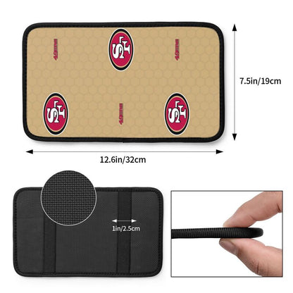 Car armrest box pad San Francisco 49ers 2 Printed center armrest box pad protective pad