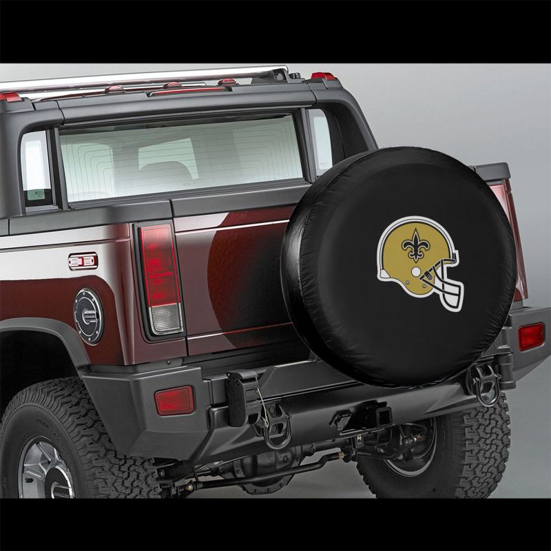 New Orleans Saints 2 Car tire protective cover waterproof and dustproof tire cover