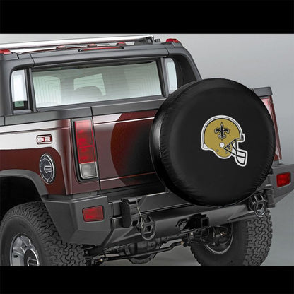New Orleans Saints 2 Car tire protective cover waterproof and dustproof tire cover