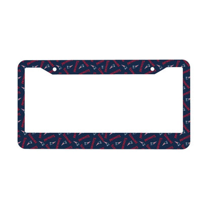 New England Patriots Print front rear license plate holder circular hole license plate holder (one pair)