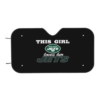 New York Jets Printing multi size car front windshield sunshade car windshield sunshade