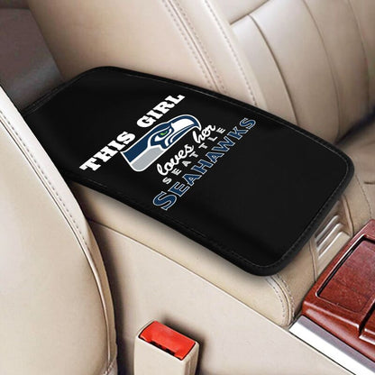 Seattle Seahawks Printing car center console pad car armrest protective cover