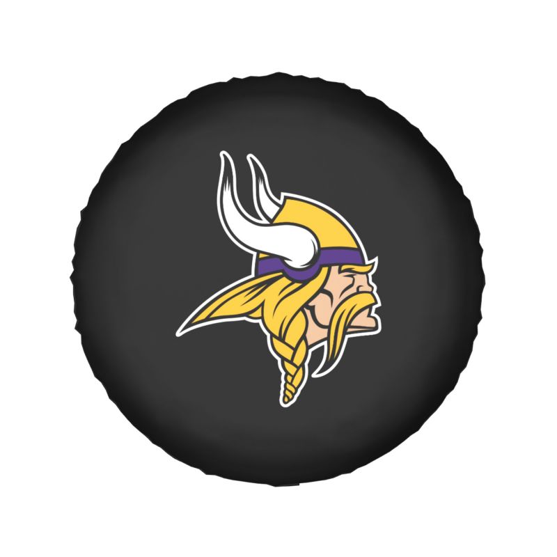 Minnesota Vikings Car tire protective cover waterproof and dustproof tire cover