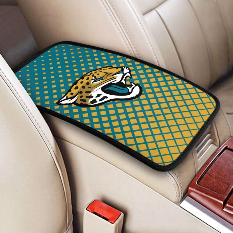 Jacksonville Jaguars Car handrail box cushion Personalized printed car armrest cover