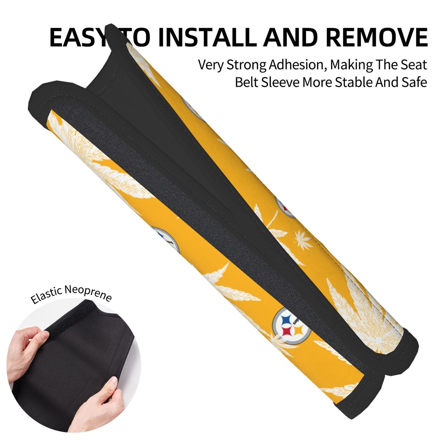 Pittsburgh Steelers Car seat belt protection cover Adult seat belt protection cover