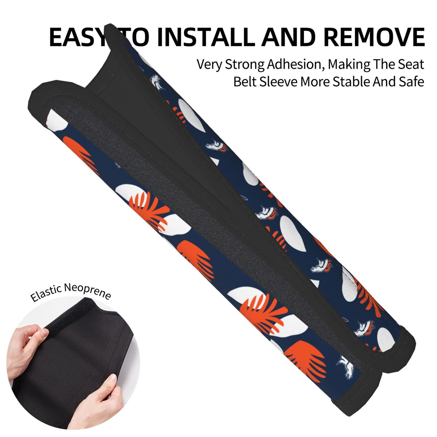 Denver Broncos Car seat belt shoulder strap adult seat belt protective cover
