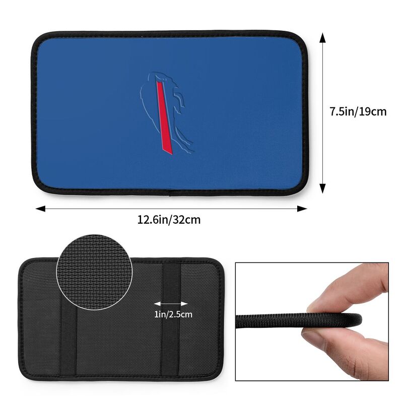 Car armrest box pad Buffalo Bills Printed central armrest box cushion protective pad