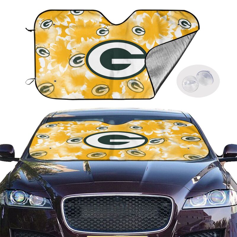 Green Bay Packers Printed multi size car front windshield sunshade car windshield sunshade