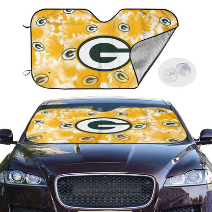 Green Bay Packers Printed multi size car front windshield sunshade car windshield sunshade