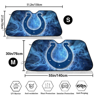 Indianapolis Colts 2 Print Car windshield sunshades suitable for front Car windshield sunshades