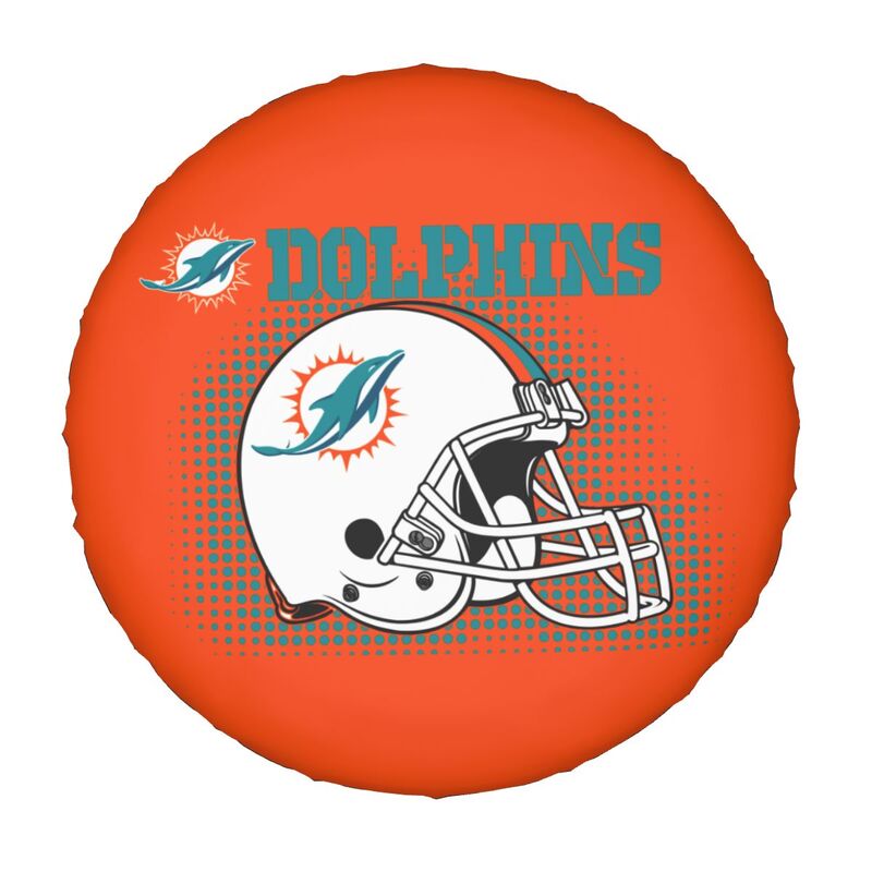 Miami Dolphins Printed tire protection cover car sun protection tire protection cover