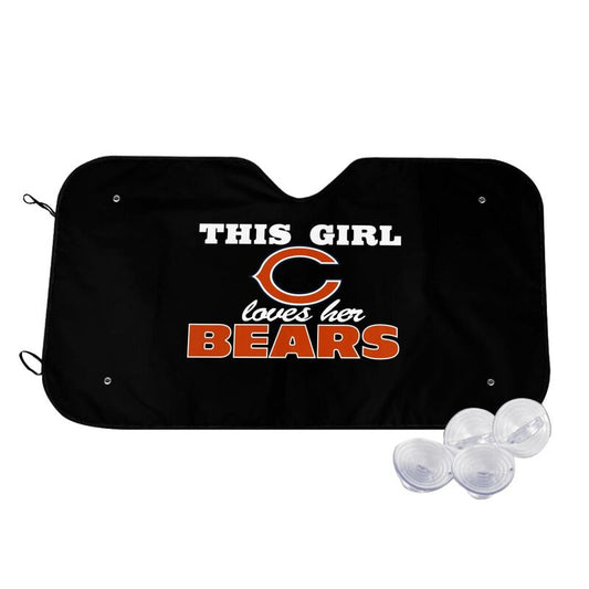 Chicago Bears Printing multi size car front windshield sunshade car windshield sunshade