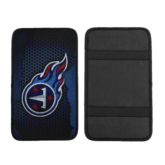 Car armrest box pad Tennessee Titans5 Printed central armrest box pad anti slip pad