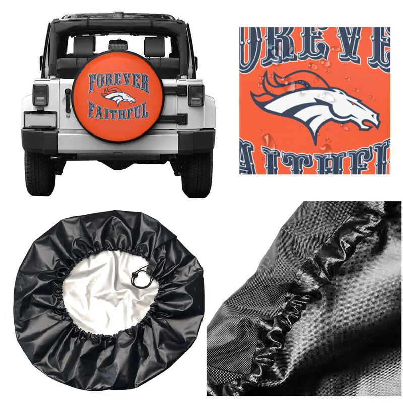 Denver Broncos Printing car spare tire dust protection cover tire protection cover