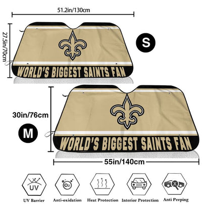 New Orleans Saints Printing is suitable for car front windshield sunshades Car windshield sunshades