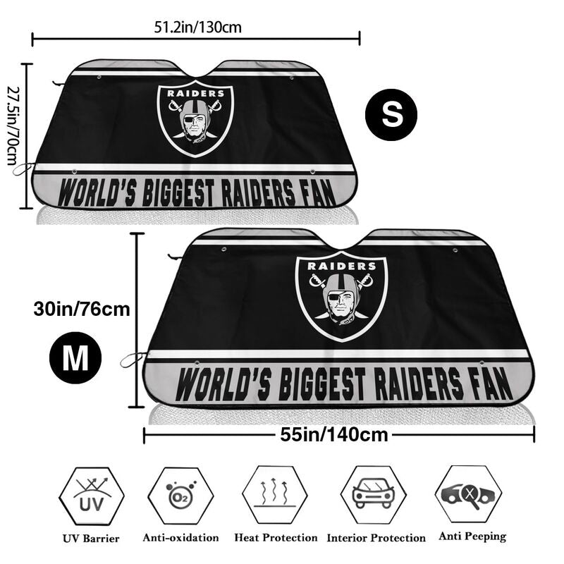 Las Vegas Raiders Printing is suitable for car front windshield sunshades Car windshield sunshades