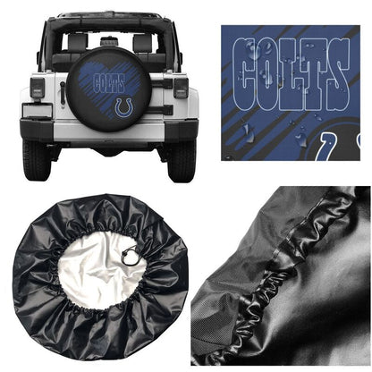 Indianapolis Colts Printed car spare tire dust protection cover tire protection cover