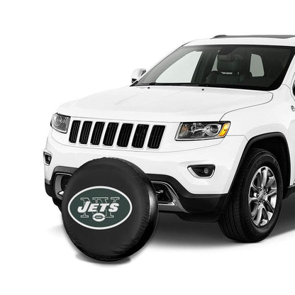 New York Jets 2 Car tire protective cover waterproof and dustproof tire cover