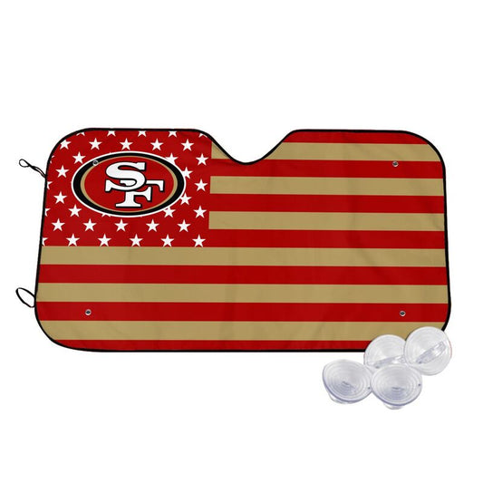 San Francisco 49ers 2 Printed multi size front windshield sunshade car windshield sunshade
