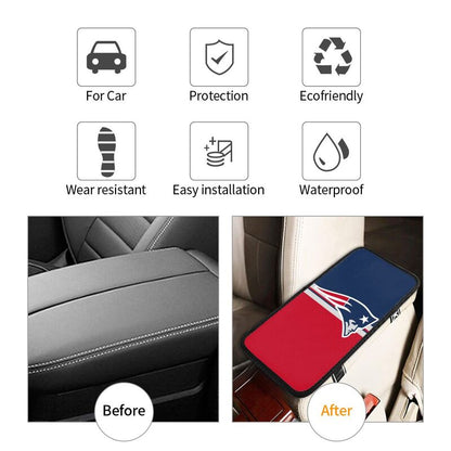 New England Patriots Printed car armrest box pad anti-abrasion pad