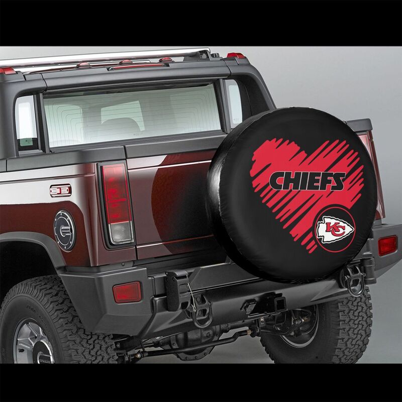 Kansas City Chiefs Printed car spare tire dust protection cover tire protection cover