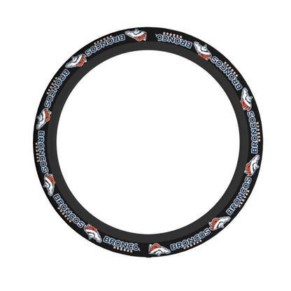 Denver Broncos Printed car protective cover elastic steering wheel cover