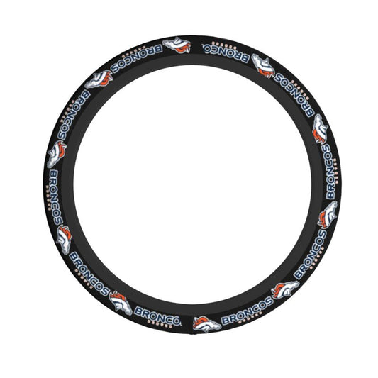 Denver Broncos Printed car protective cover elastic steering wheel cover