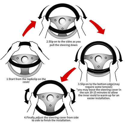 Dallas Cowboys 6 Printed elastic steering wheel cover anti slip breathable