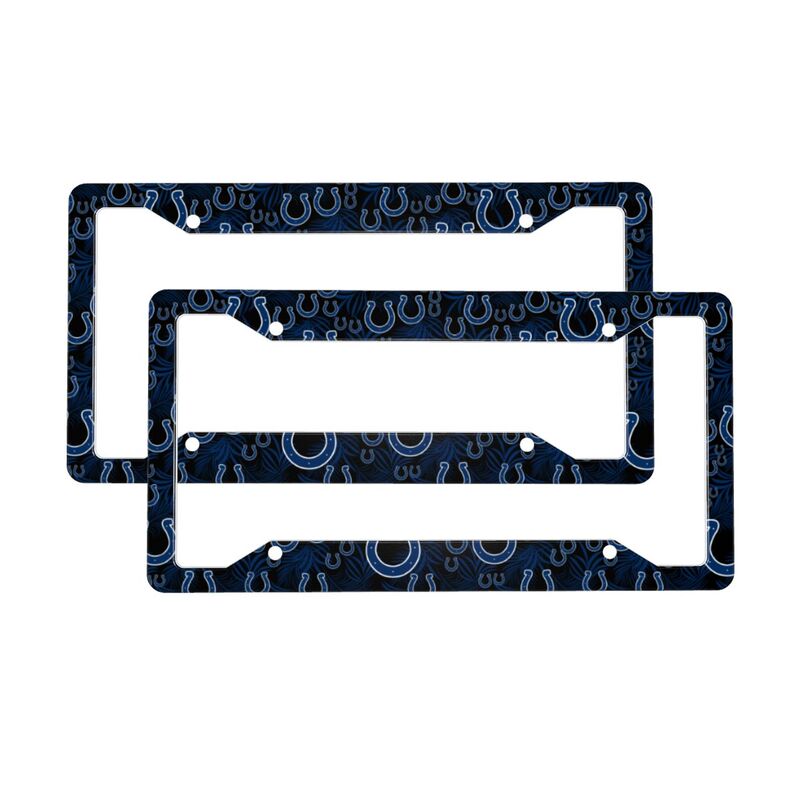 Indianapolis Colts Print Car license plate frame four hole license plate holder (one pair)