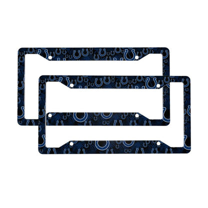 Indianapolis Colts Print Car license plate frame four hole license plate holder (one pair)