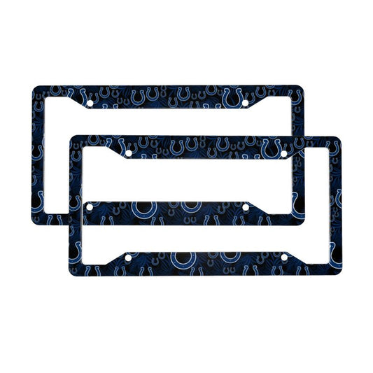 Indianapolis Colts Print Car license plate frame four hole license plate holder (one pair)