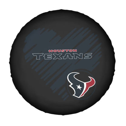 Houston Texans Printed car spare tire dust protection cover tire protection cover