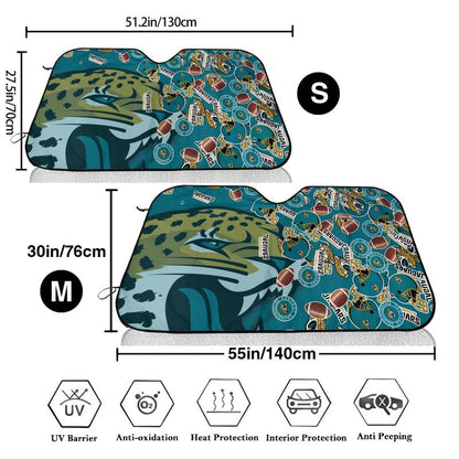 Jacksonville Jaguars Print multiple sizes car windshield sunshade panel car windshield sunshade cover