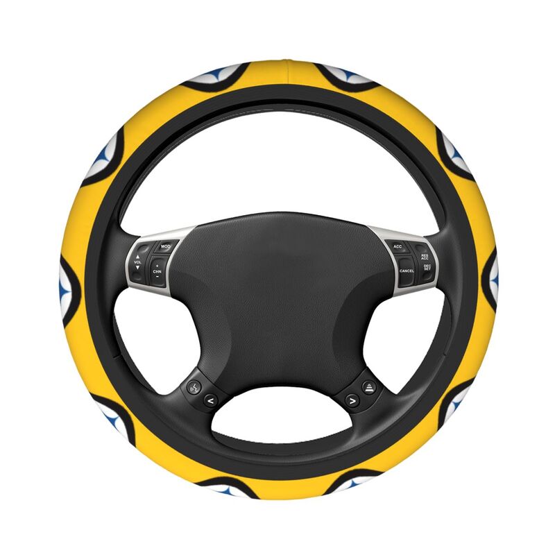 Pittsburgh Steelers 1 Printed breathable elastic steering wheel anti slip cover