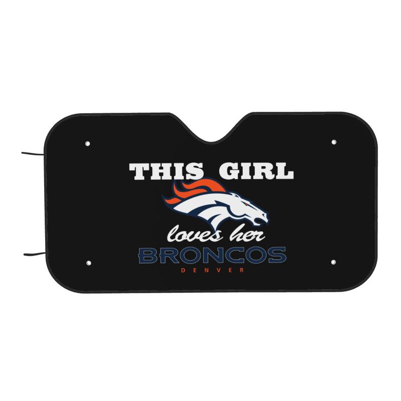 Denver Broncos Printed multi size front windshield sunshade car windshield sunshade