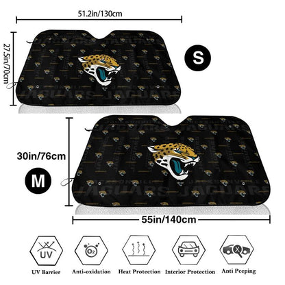 Jacksonville Jaguars Printed is suitable for front Car windshield sunshades Car windshield sunshades