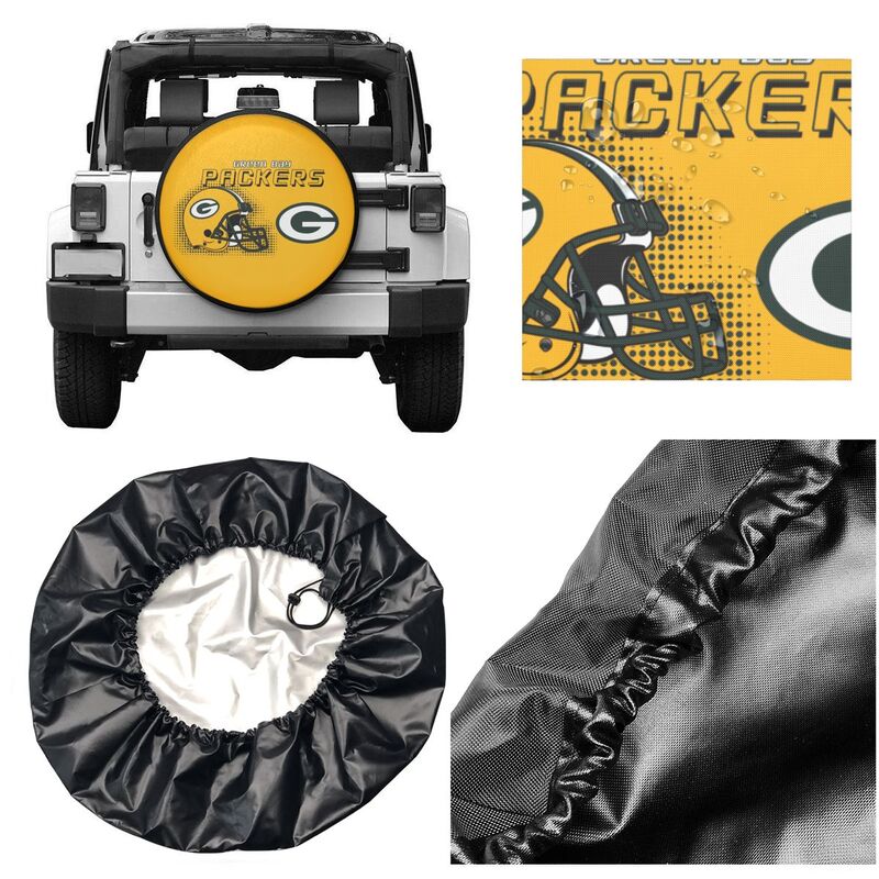 Green Bay Packers Print car tire protection cover car spare tire dust protection covers