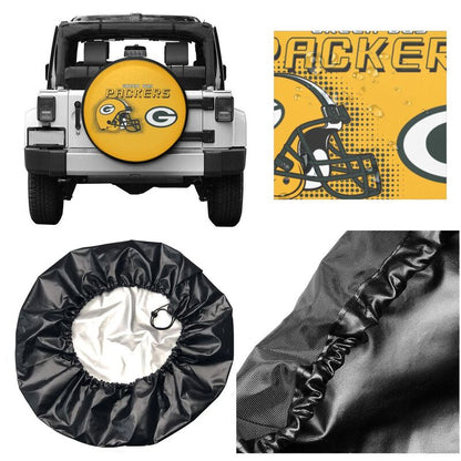 Green Bay Packers Print car tire protection cover car spare tire dust protection covers