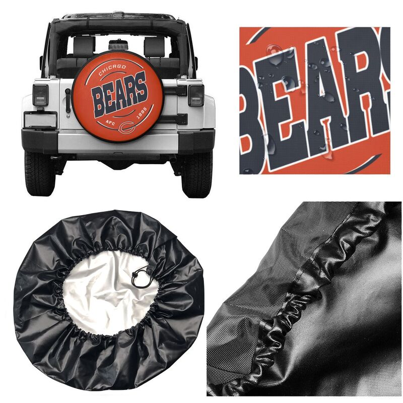 Chicago Bears Printing car tire protection cover car spare tire dust protection cover