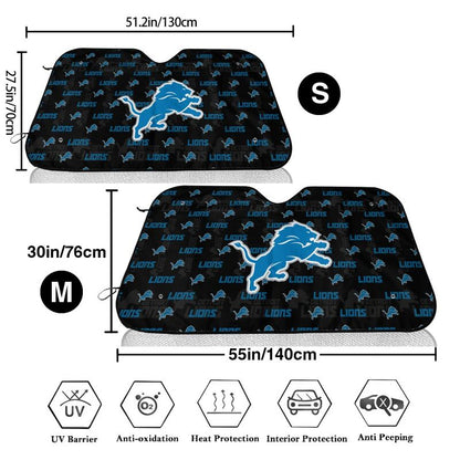 Detroit Lions Printed is suitable for front Car windshield sunshades Car windshield sunshades