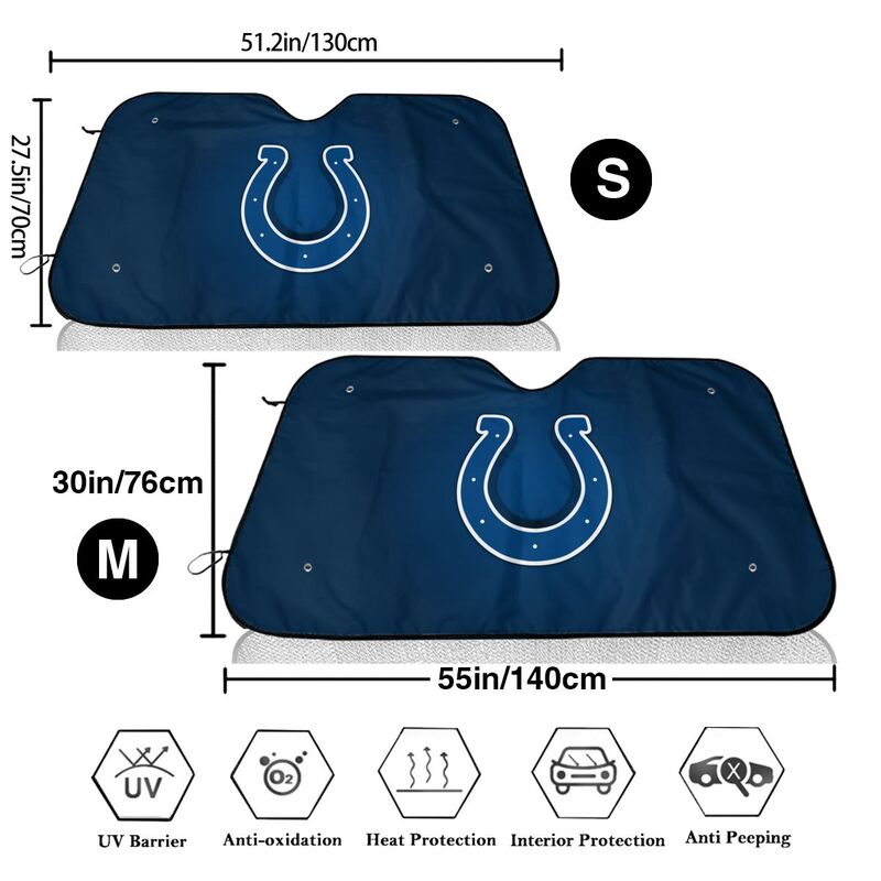 Indianapolis Colts Print Car windshield sunshades suitable for front Car windshield sunshades