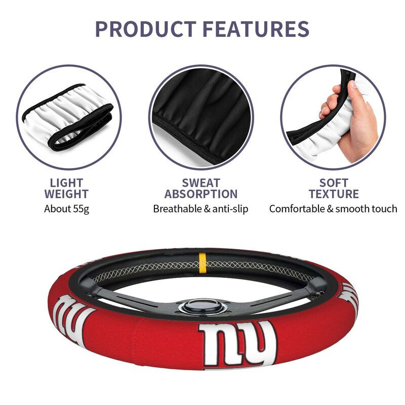 New York Giants 1 Printed elastic steering wheel cover car protective cover