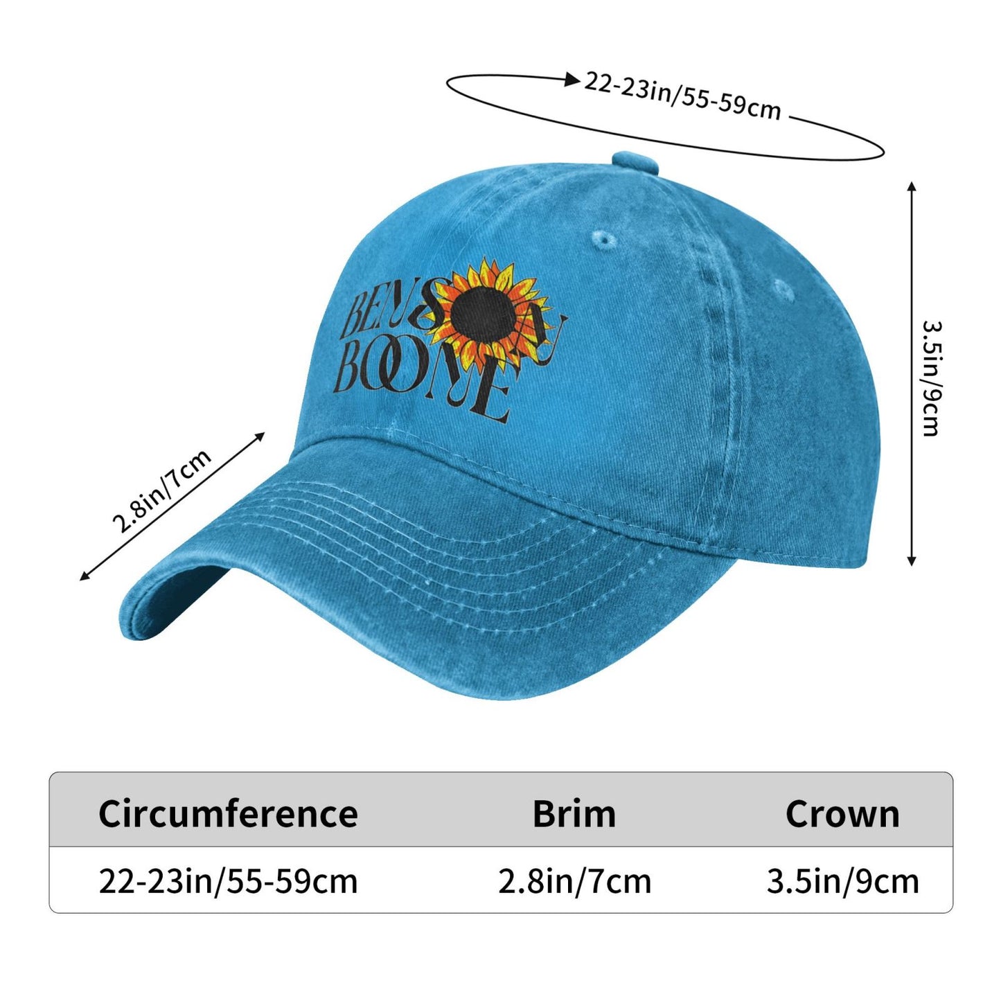 Benson Boone Printed unisex baseball cap adjustable cap outdoor sun hats trucker hat