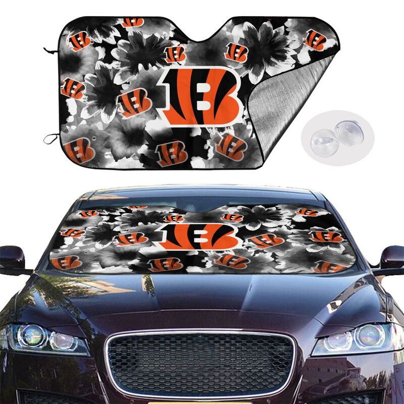 Cincinnati Bengals Printed multi size car front windshield sunshade car windshield sunshade