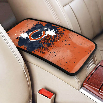 Chicago Bears print car center console armrest pad Car armrest box protective cover