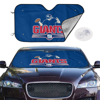 New York Giants 4 Print Car windshield sunshades suitable for front Car windshield sunshades