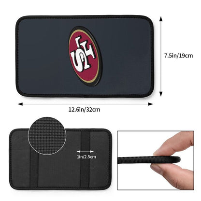 Car armrest box pad San Francisco 49ers 2 Printed central armrest box pad protective pad