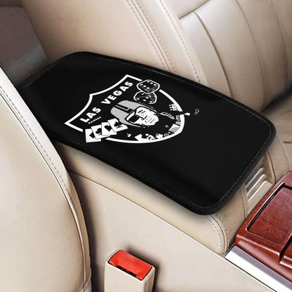 Car armrest box pad Las Vegas Raiders Printed center armrest box pad protective pad